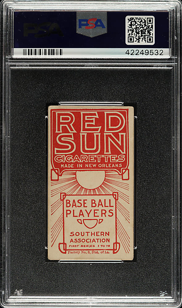 1910 T211 Red Sun Cigarettes Charles Brooks PSA VG+ 3.5