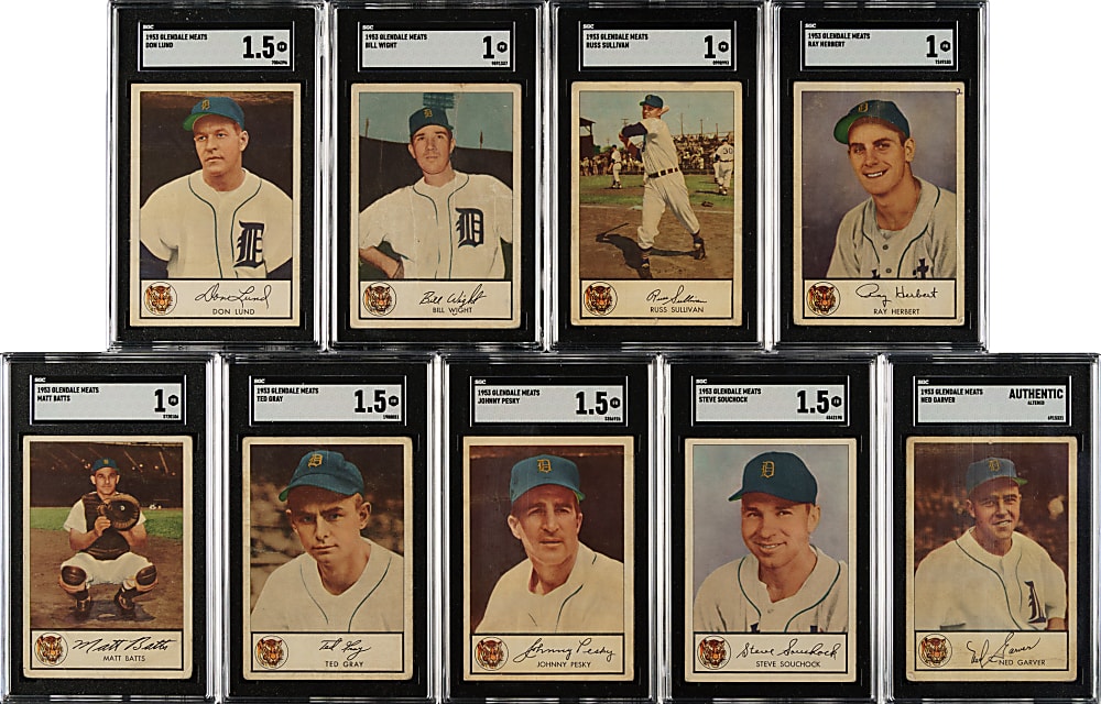 1953 Glendale Meats SGC-Graded Collection (13)