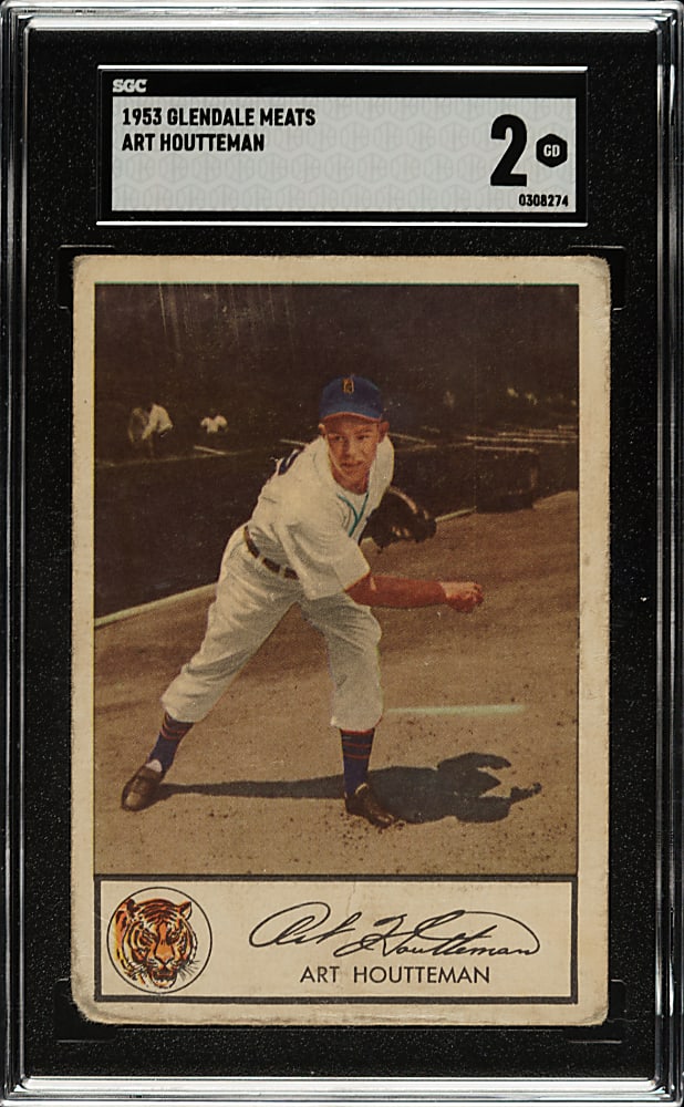 Rare 1953 Glendale Meats Art Houtteman SGC GOOD 2