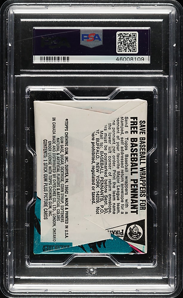 1972 Topps Unopened Wax Pack PSA NM-MT 8