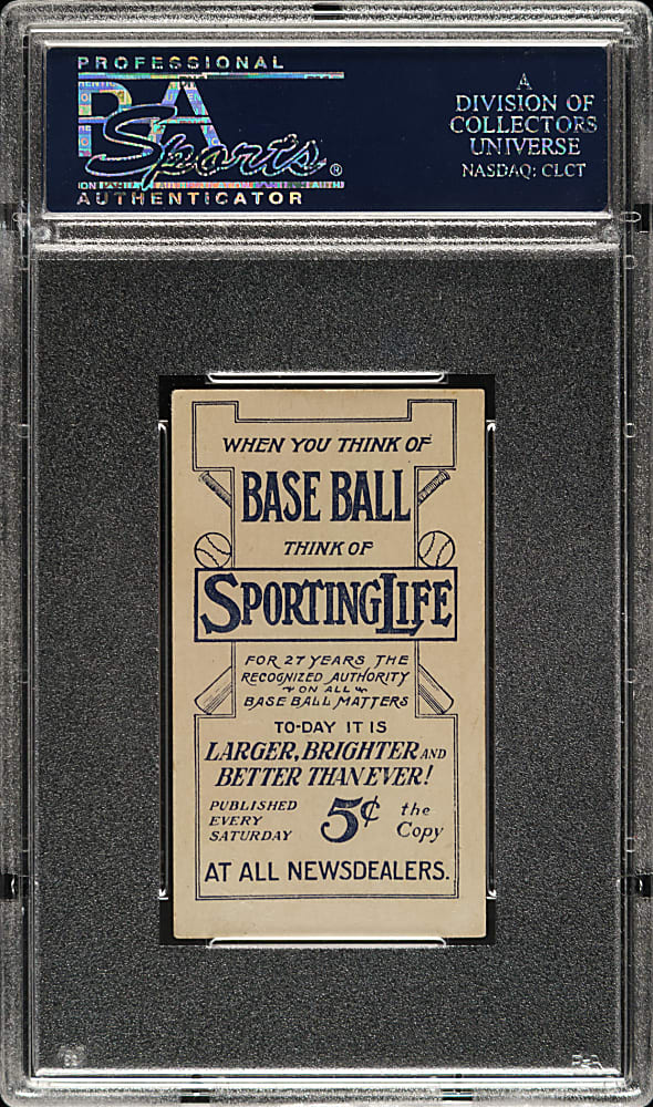 1910-1911 M116 Sporting Life Chief Bender Blue Background PSA EX 5