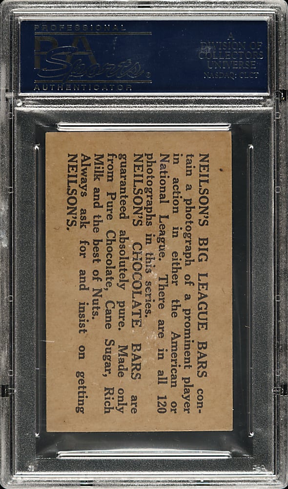 1922 V61 Neilson's Chocolate (Type 2) Eddie Collins PSA EX-MT 6 - 1 of 3 - Highest Graded!