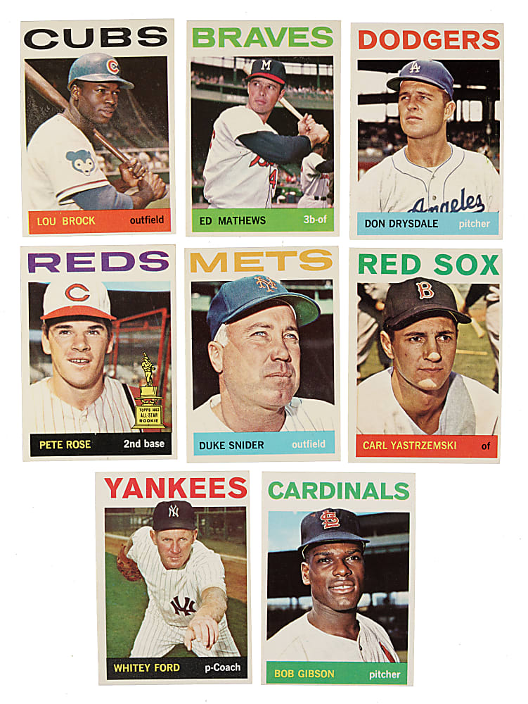 1964 Topps Complete Set (587) Including 23 PSA-Graded Cards