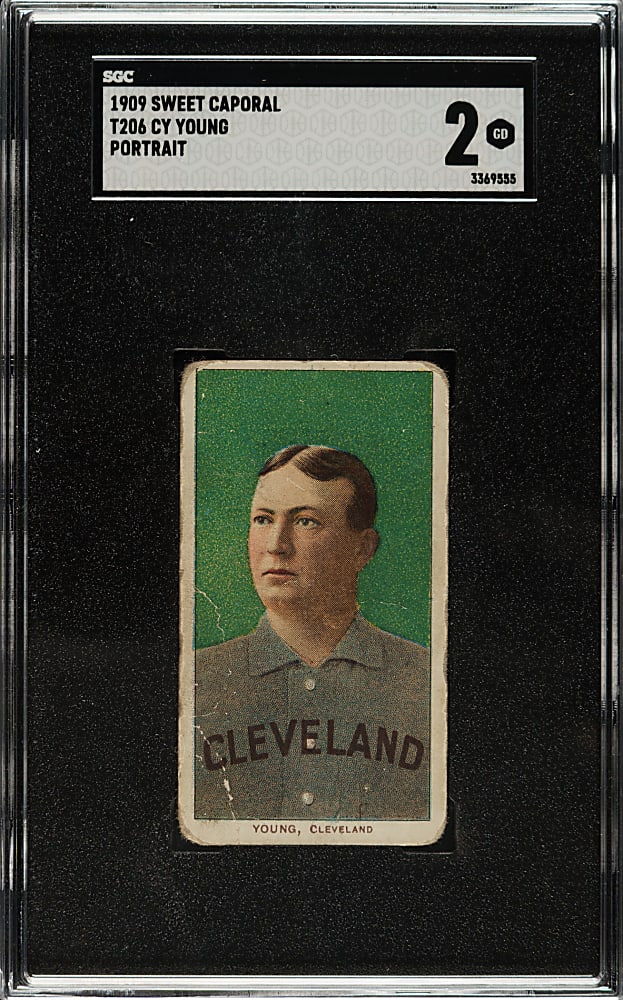 1909-1911 T206 White Border Cy Young Portrait SGC GOOD 2