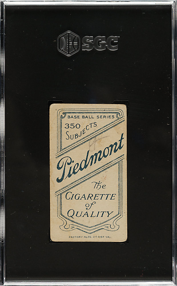 1909-1911 T206 White Border Christy Mathewson Dark Cap SGC FAIR 1.5