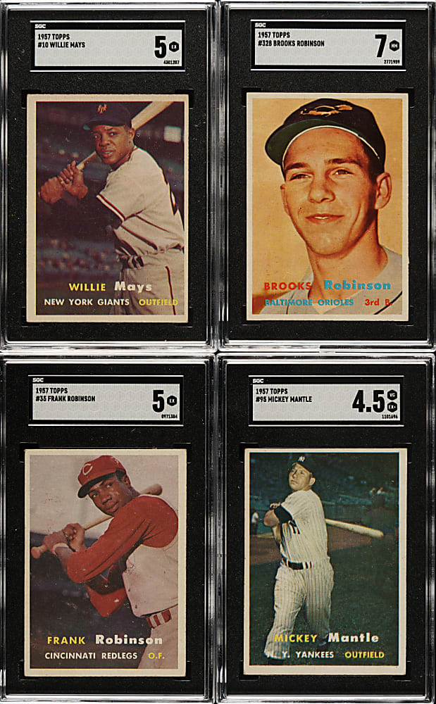 1957 Topps Complete Set (407) Including 24 SGC-Graded Cards