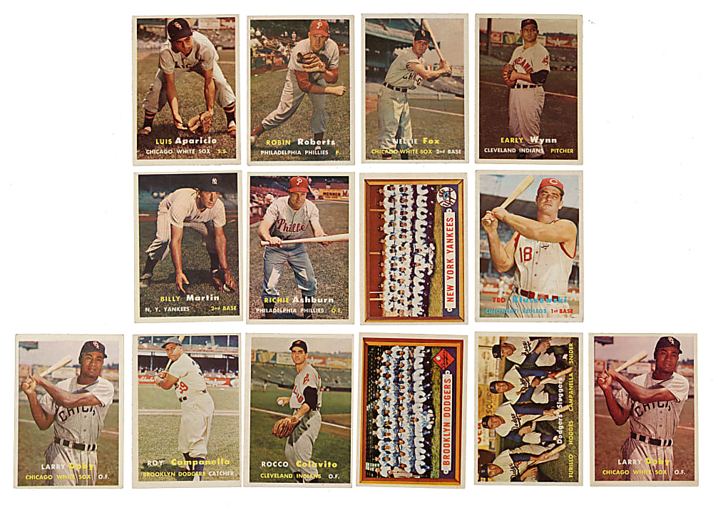 1957 Topps Complete Set (407) Including 24 SGC-Graded Cards