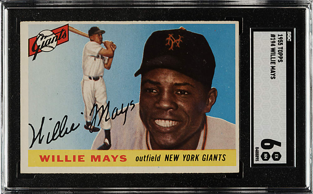 1955 Topps #194 Willie Mays SGC EX/NM 6
