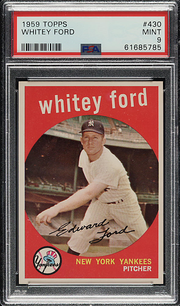1959 Topps #430 Whitey Ford PSA MINT 9