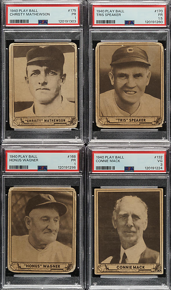 1940 R335 Play Ball Collection (93) Including Connie Mack, Christy Mathewson, and Honus Wagner