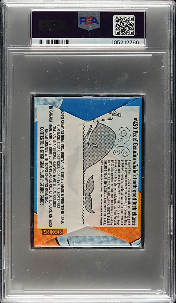 1969 Topps "Man on the Moon" Unopened Wax Pack PSA GEM MINT 10 - 1 of 2!