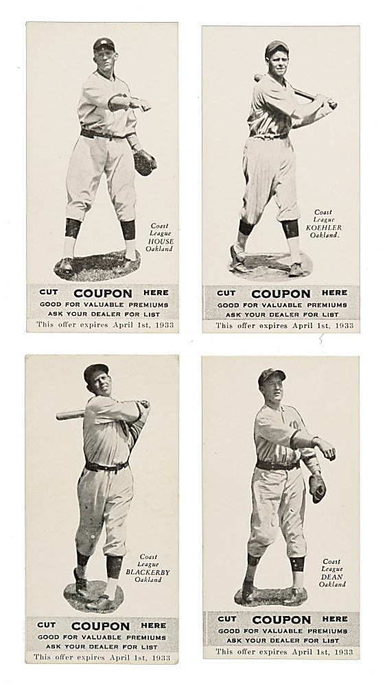 1932 Zeenut PCL Collection (9) - All with Coupons