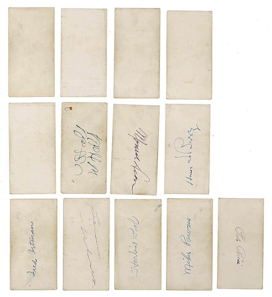 1931 Zeenut PCL Collection (17) Including Signed Examples - All with Coupons