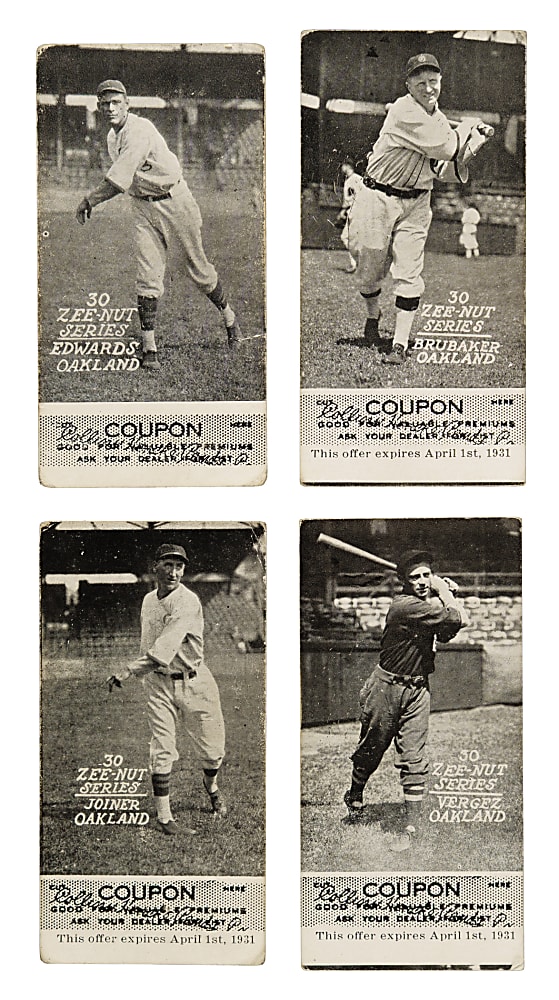 1930 Zeenut PCL Collection (27) Including Signed Examples - All with Coupons