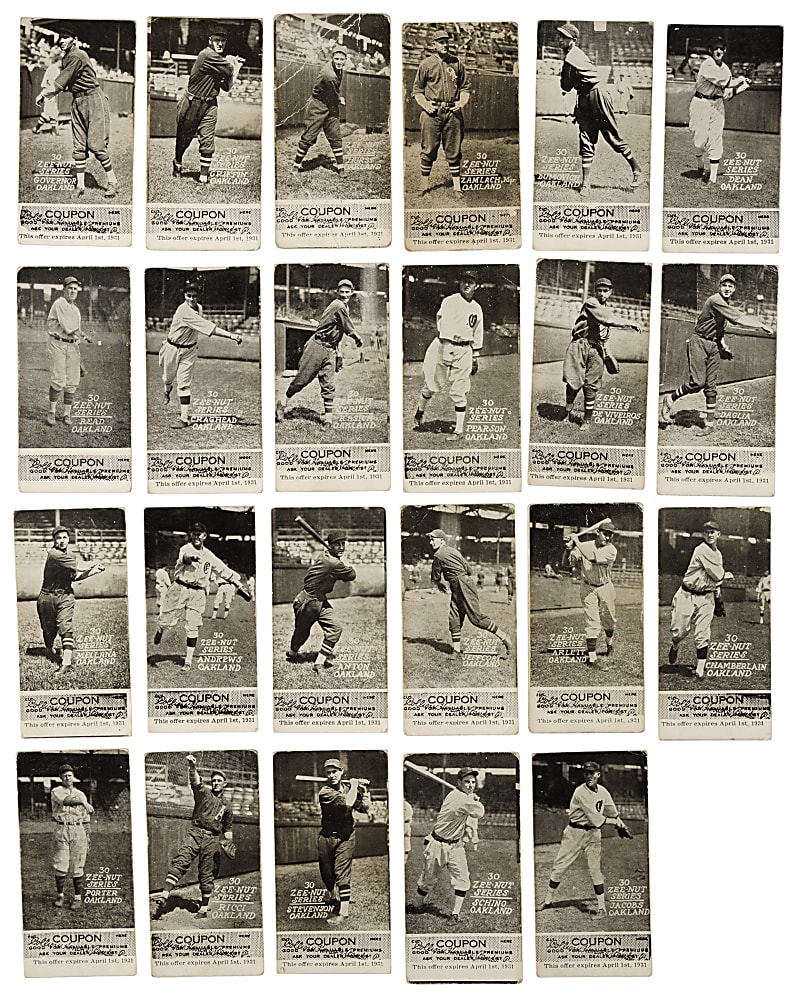 1930 Zeenut PCL Collection (27) Including Signed Examples - All with Coupons