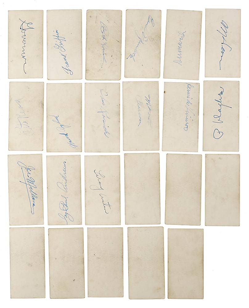 1930 Zeenut PCL Collection (27) Including Signed Examples - All with Coupons