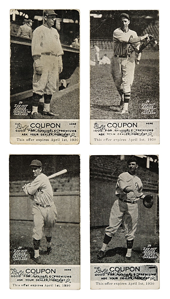 1929 Zeenut PCL Collection (14) Including Signed Examples - All with Coupons