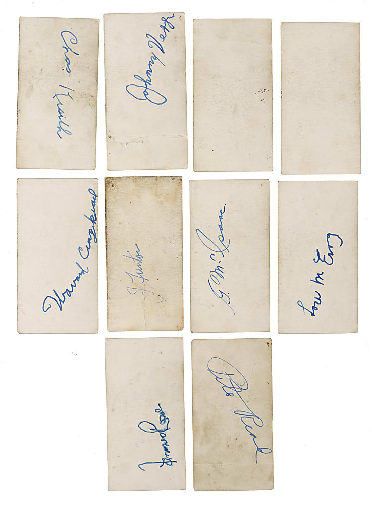 1929 Zeenut PCL Collection (14) Including Signed Examples - All with Coupons