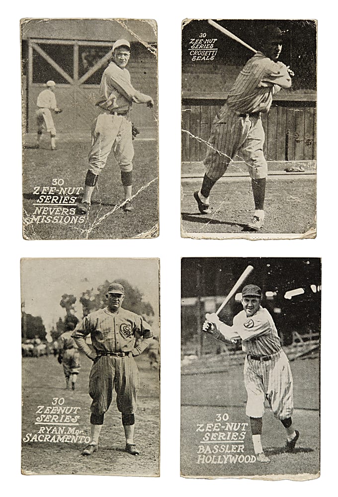 1930 Zeenut PCL Partial Set (129/186) Including Frank Crosetti and Ernie Nevers