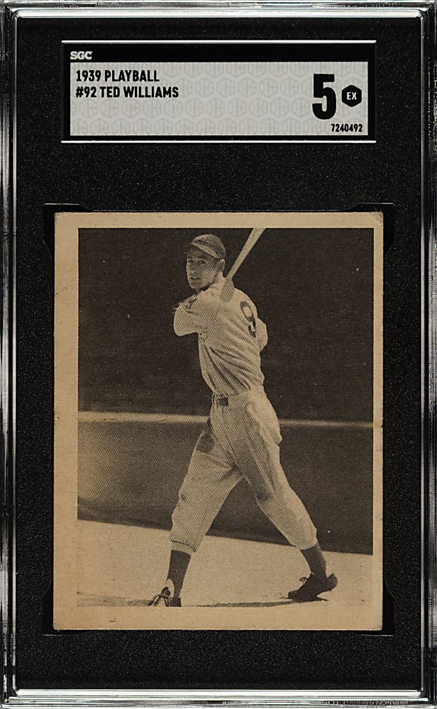 1939 R334 Play Ball #92 Ted Williams Rookie SGC EX 5