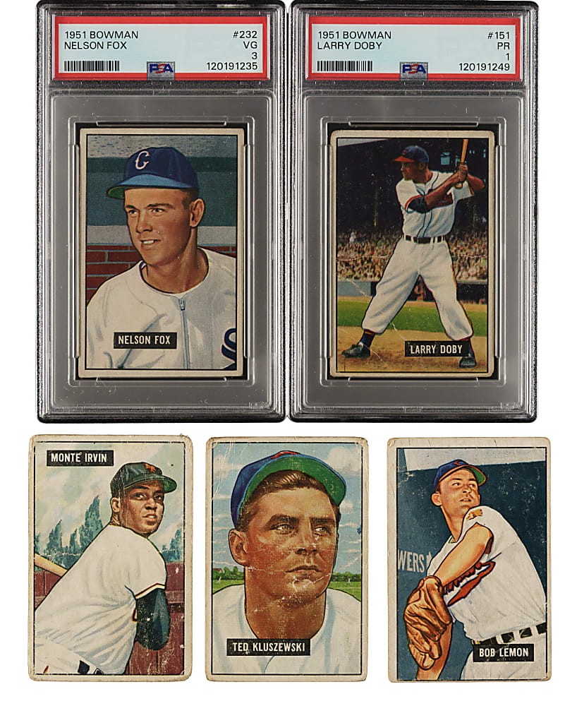 1951 Bowman Collection (101) Including Nelson Fox and Monte Irvin Rookies