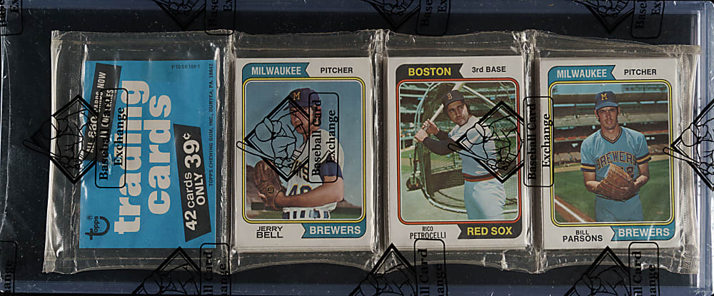 1974 Topps Unopened Rack Pack - BBCE