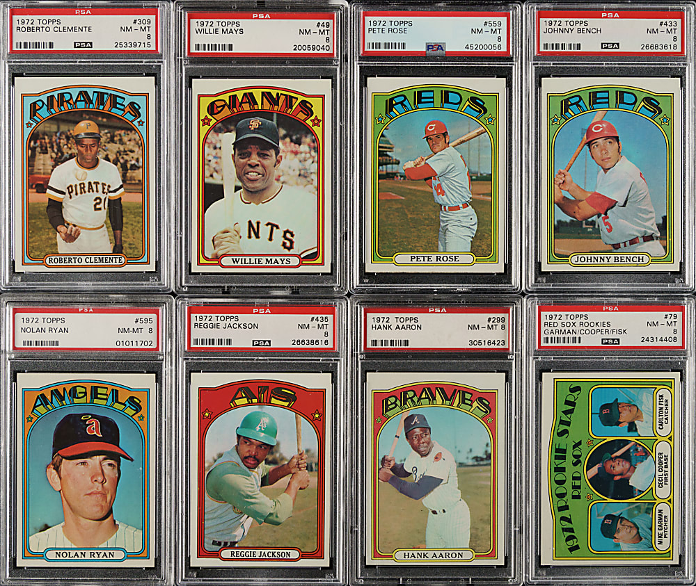 1972 Topps Complete Set (787): #30 PSA Set Registry (8.13 GPA)