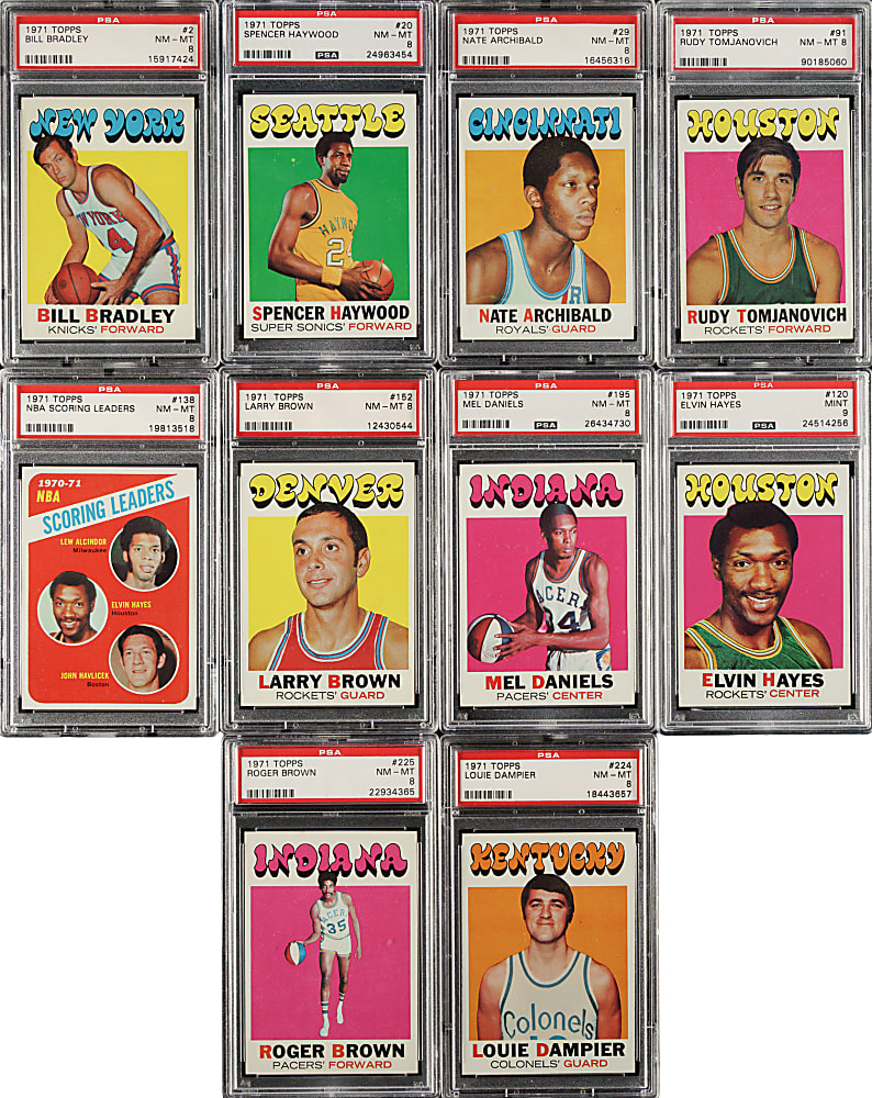 1971-1972 Topps Basketball Near-Complete Set (228/234): #10 PSA Set Registry (8.40 GPA)