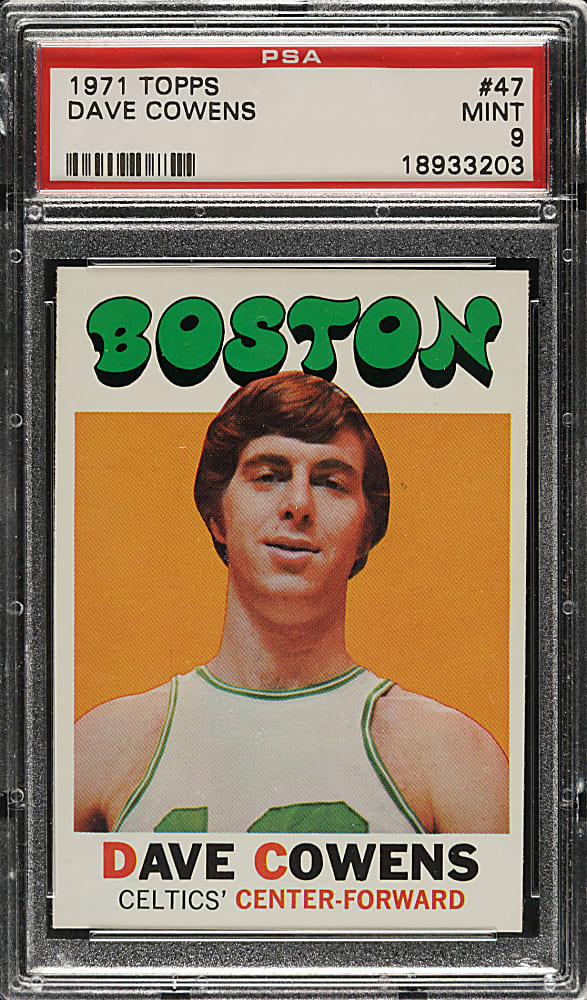 1971-1972 Topps Basketball #47 Dave Cowens Rookie PSA MINT 9