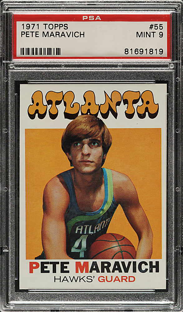 1971-1972 Topps Basketball #55 Pete Maravich PSA MINT 9