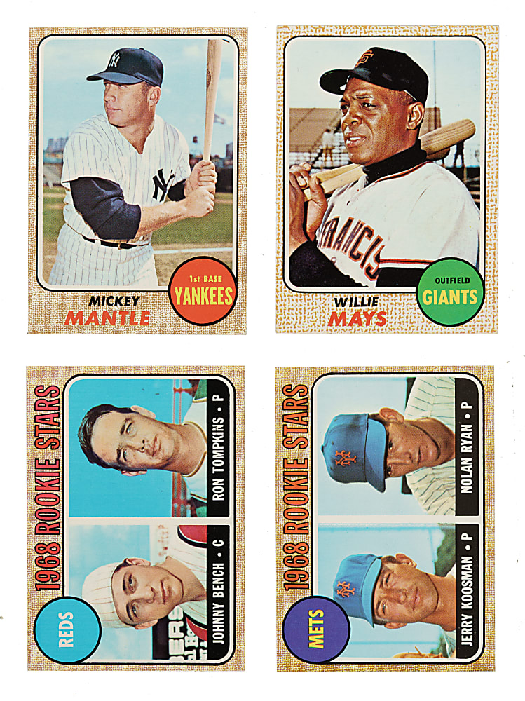 High-Grade 1968 Topps Complete Set (598)