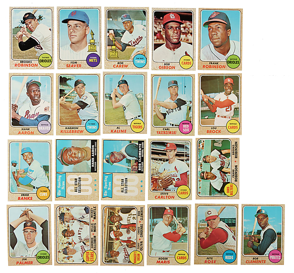 High-Grade 1968 Topps Complete Set (598)