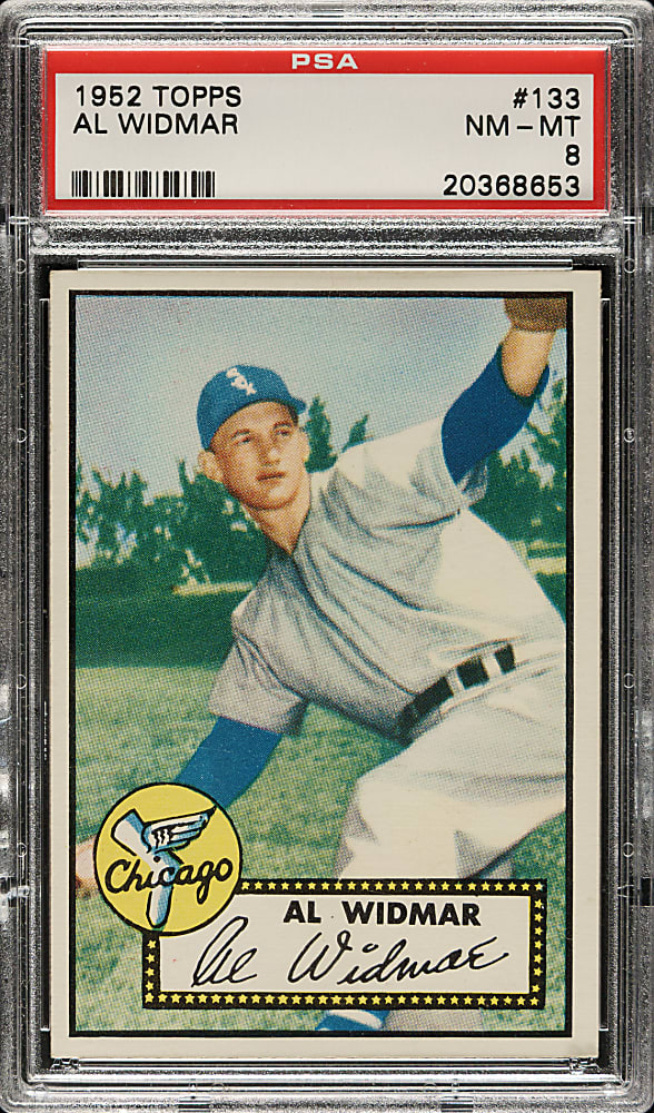 1952 Topps #133 Al Widmar PSA NM-MT 8