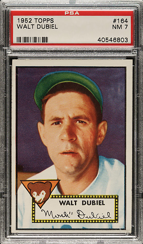 1952 Topps #164 Walt Dubiel PSA NM 7