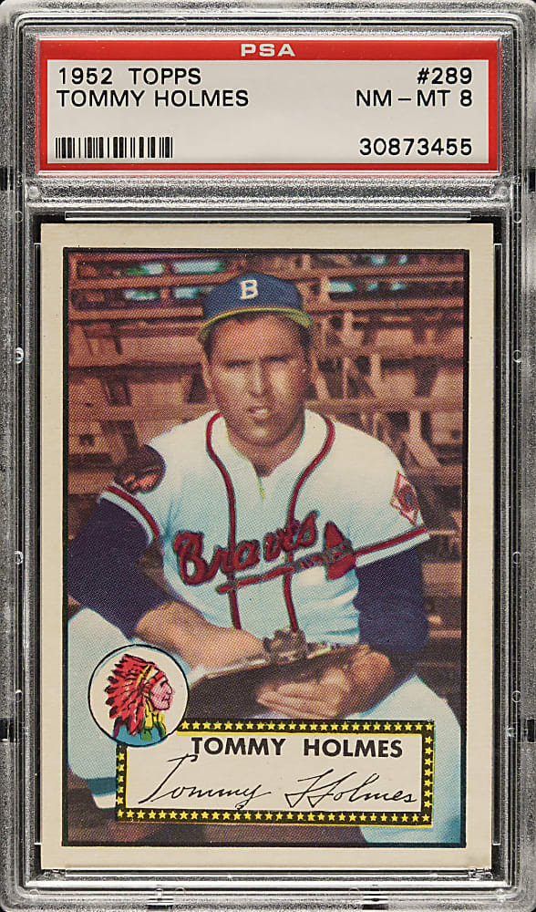 1952 Topps #289 Tommy Holmes PSA NM-MT 8