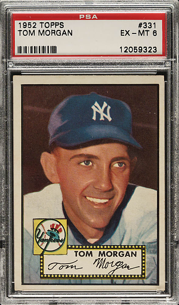 1952 Topps #331 Tom Morgan High Number PSA EX-MT 6