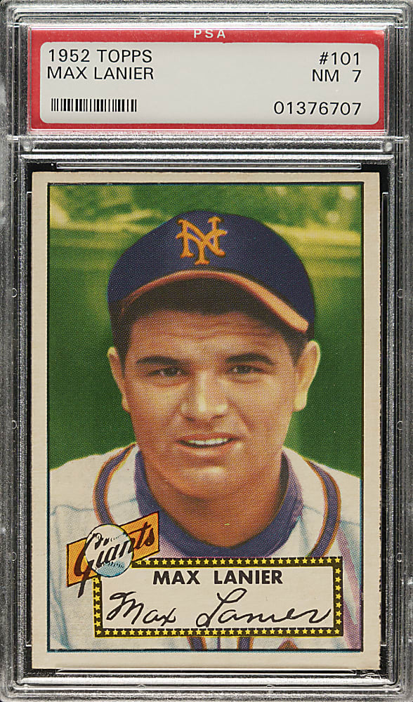 1952 Topps #101 Max Lanier PSA NM 7