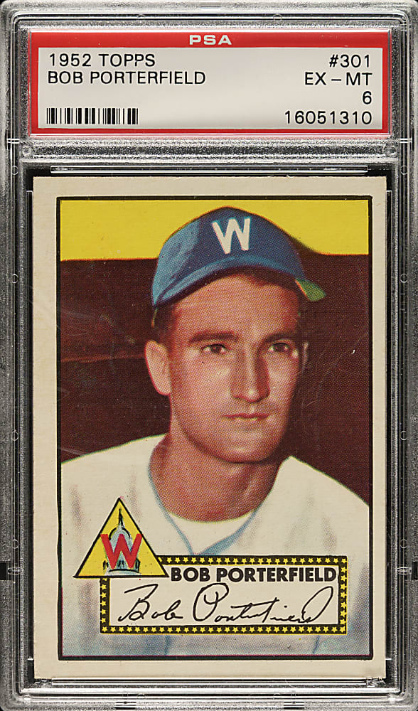 1952 Topps #301 Bob Porterfield PSA EX-MT 6