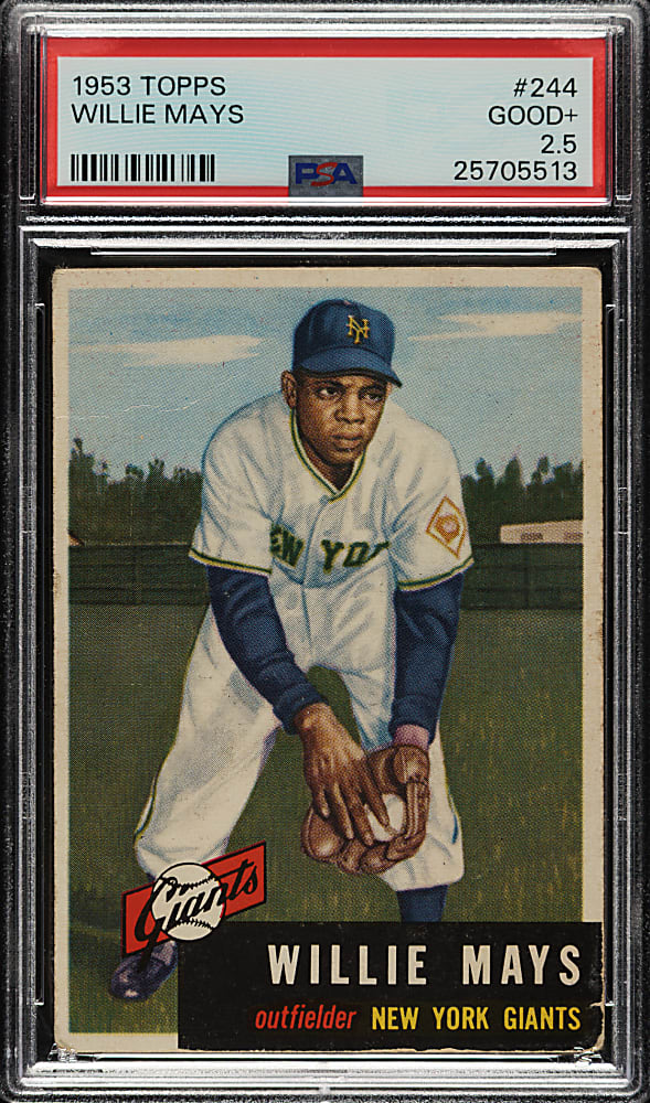 1953 Topps #244 Willie Mays PSA GOOD+ 2.5