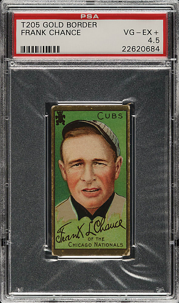 1911 T205 Gold Border Frank Chance PSA VG-EX+ 4.5 - American Beauty Back