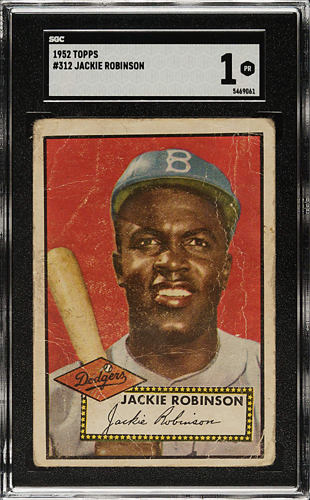 1952 Topps #312 Jackie Robinson High Number SGC POOR 1