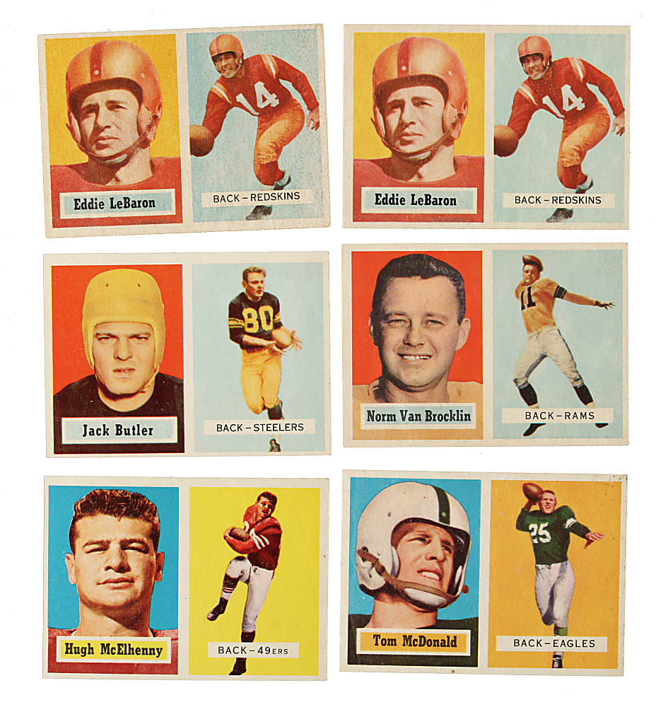 1957 Topps Football Partial Set (84/154) Including Raymond Berry and Paul Hornung Rookies