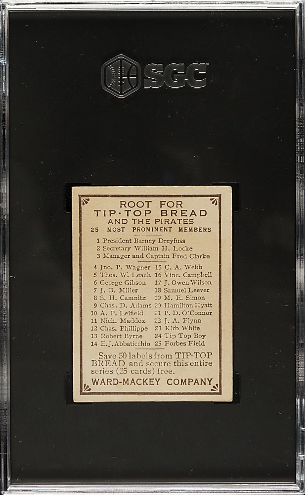 1910 D322 Tip Top Bread Dots Miller SGC EX/NM 6 - 1 of 1 - Highest Graded!