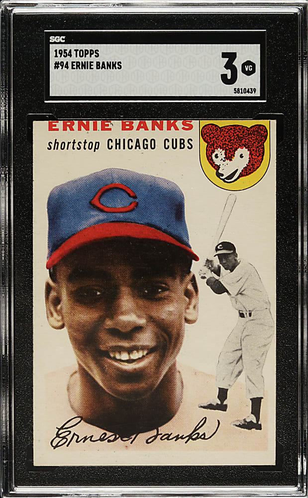 1954 Topps #94 Ernie Banks Rookie SGC VG 3