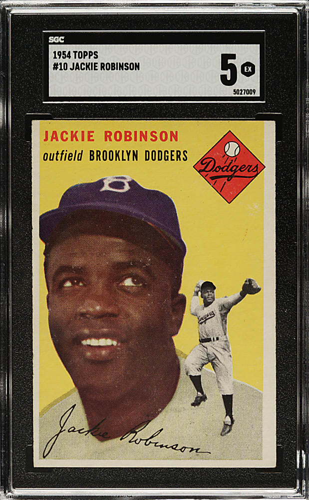 1954 Topps #10 Jackie Robinson SGC EX 5