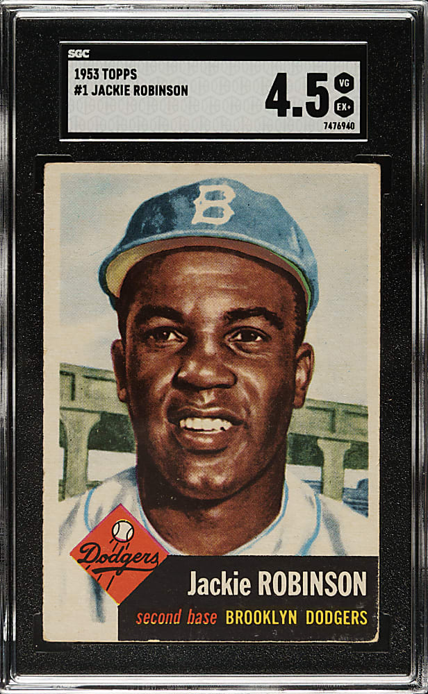 1953 Topps #1 Jackie Robinson SGC VG/EX+ 4.5