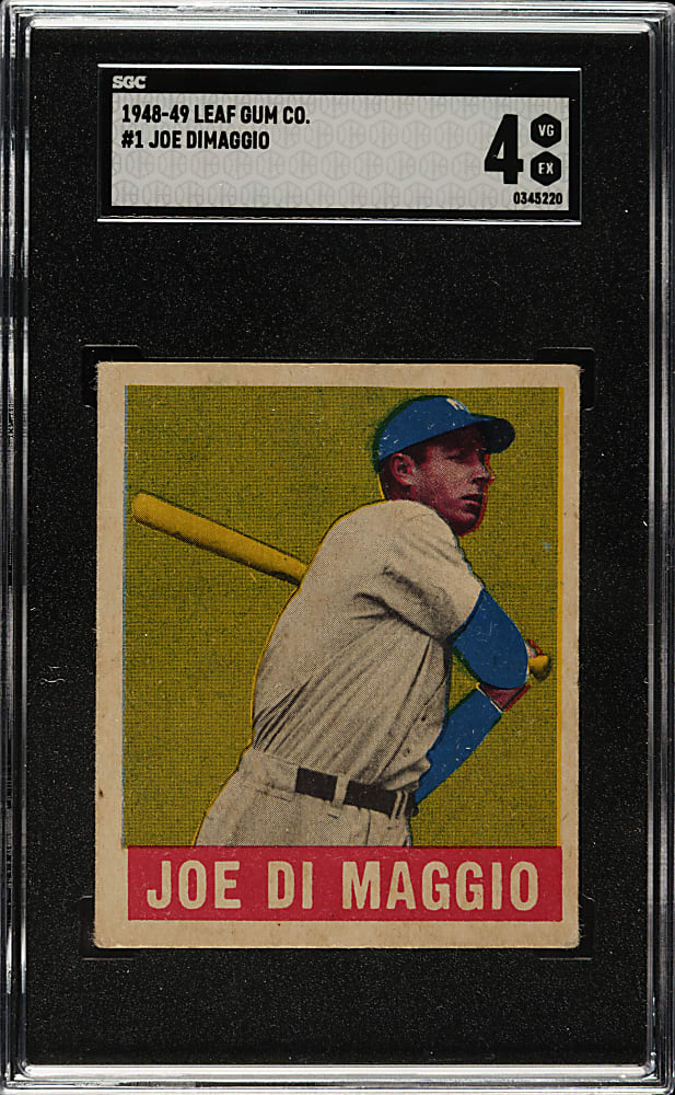 1948-1949 Leaf #1 Joe DiMaggio SGC VG/EX 4