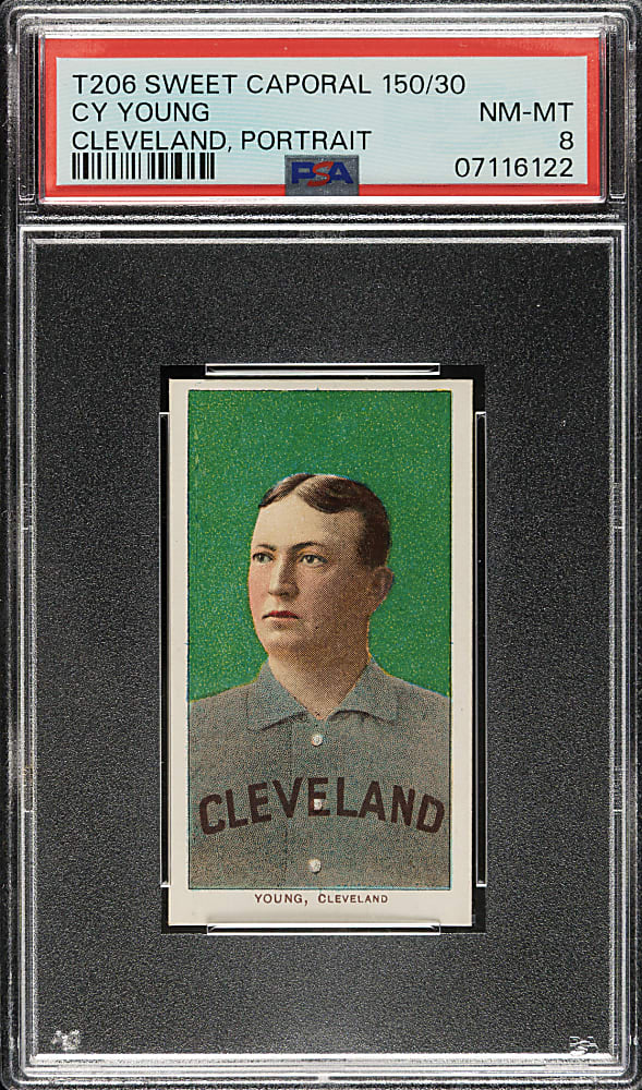 1909-1911 T206 White Border Cy Young Portrait PSA NM-MT 8