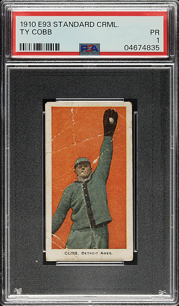1910 E93 Standard Caramel Ty Cobb PSA POOR 1