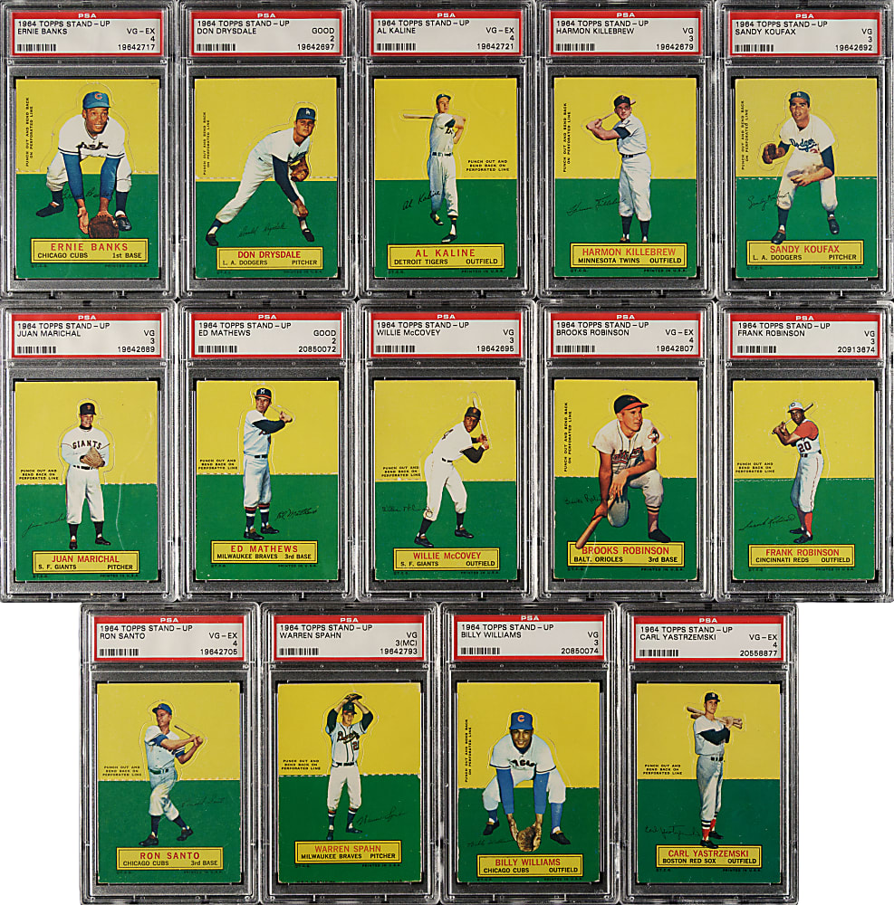 1964 Topps Stand-Ups PSA-Graded Complete Set (77)